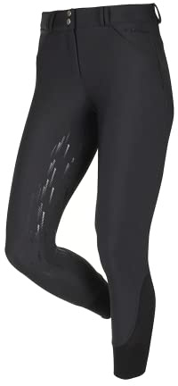 LeMieux Drytex Waterproof Jodhpurs for Women - Equestrian Riding Tights - Full Seat Ladies Horseback Riding Gear (Black/UK16)