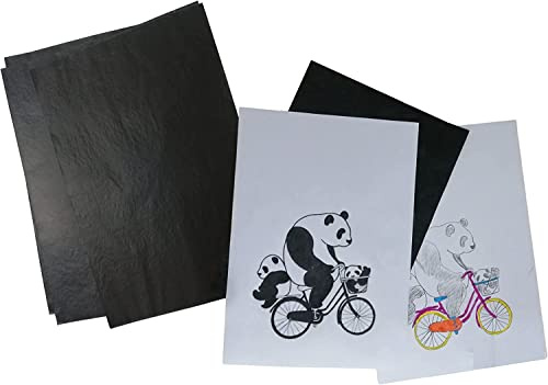 100 ark kolpapper för spårning av mönster på trä, duk, papper och andra gör-det-själv-hantverk (29,7 cm x 21 cm)