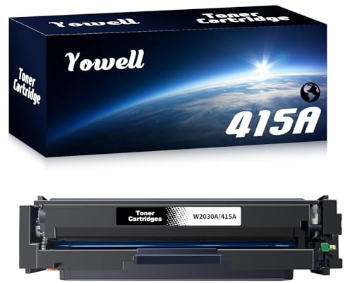 Yowell 415A Toner Schwarz Mit Chip Kompatible für HP 415A Toner W2030A für Toner HP Color Laserjet Pro MFP M479fdw M479fnw M479dw M479fdn M454dw M454dn