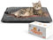 MORA PETS Self Heating Cat Bed Heated Cat Blanket Warming Pet Pad Small Heat Pet Mat Thermal Dog Bed Mat Blanket with Removable Cover 60 x 46cm