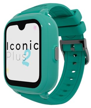 SaveFamily Iconic Plus 2 | Reloj Inteligente Niño con Localizador GPS, Llamada, Vídeo, IA, Botón SOS, Whatsapp, Spotify, Medidor de Temperatura | SIM Incluida - Color Mint