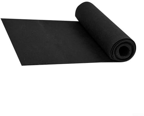 Besttoolifes Rollo de forro de tela para macetas, rollo de forro de fieltro no tejido, rollo de forro de coco negro, reemplazo alternativo de rollo de forro de cesta de coco, fácil de cortar (12 x 80