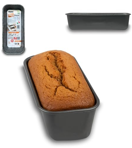 ARCA, Teglia Forno 25x11x7 cm, Stampo per Plumcake, Pane e Altre Ricette, Antiaderente e Adatta alla Lavastoviglie, in Alluminio, Made in Italy