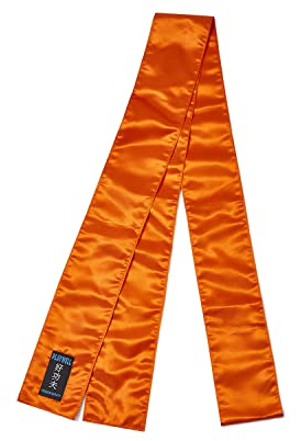 Playwell Martial Arts Kung-Fu-Schärpe, Satin, Orange