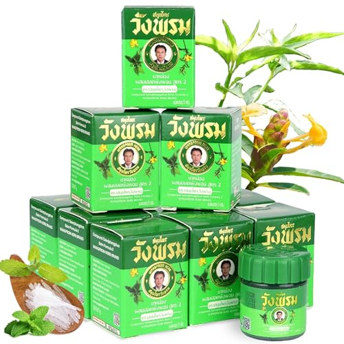 WANG PROM Herbal Balm for Insect/Bug Bite, Natural Relief from Itching and Swelling, for Mosquito Bites 5 Gram Travel Package (Pack of 12) (Green)