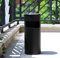 Cannoli Aschenbecher und Mülleimer, 30 l, Schwarz, mit Inneneimer, Edelstahl, für Außen, Indoor und Outdoor, mit Aschenbecher für Büro, Hotel (Schwarz-1PC)