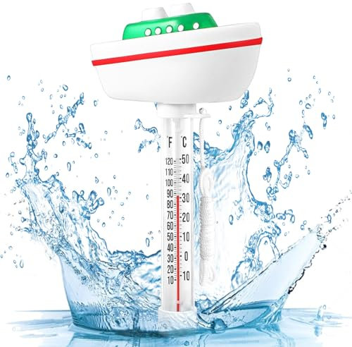 Thermometre Piscine Flottante, Thermomètre De Piscine De Dessin Animé, Thermomètre Piscine, Thermometre De Piscine Facile à Lire Avec Corde Pour Piscines Pour Bébés, étangs à Poissons Et Aquariums