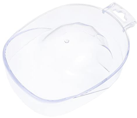 Healeved Bol De Remojo Para Manicura Transparente Contenedor Para Quitar Esmalte Cuenco De Soak Para Cuidado y Decoración De Uñas Casa y Salón Profesional