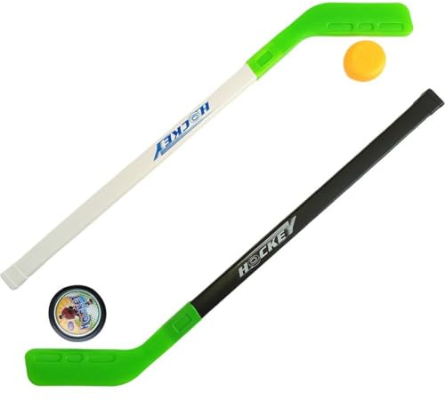Luxylei Kids Hockey Soccer Set Children's Toy Kids Hockey Stick and Hockey Mini Hockey Stick Ice Hockey Training Toys Football Gifts