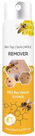 Spray Veleno D'apis Per Nei,Spray Rimozione Verruca Veleno D'apis,Tag Recede Bee Venoms Spray,Veleno D'apis E Tag Spray Per Tutti Di Pelle, 20ml Spray Trattante Al Veleno D'