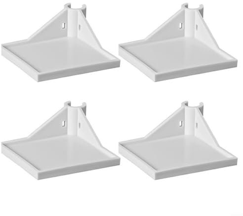 ZYNCUE Estantes esquineros de tienda de cultivo para postes de 16 mm, estante de esquina de tienda de cultivo, estante de soporte de plantas de plástico, para equipos hidropónicos (blanco)