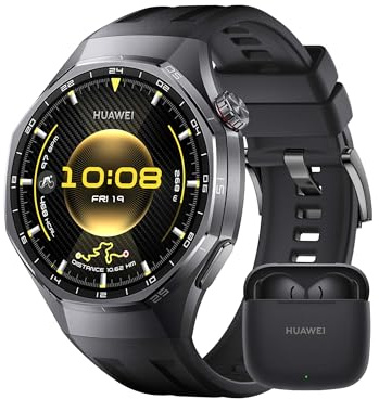 HUAWEI Watch GT 6 Pro 46mm Negro GPS Smartwatch+FreeBuds SE 3 Negro, 1.47''AMOLED Pantalla Táctil, hasta 21 Días de Autonomía, Ciclismo Nivel Profesional, NFC, iOS Android Compatible, Análisis ECG