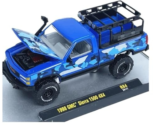XUFQRAN Esposizione in miniatura Kit Modello Pressofuso In Lega Per Auto DORANGER Sierra 1500 In Scala 1:64 Ornamenti Da Collezione Statici Collezione di veicoli simulati