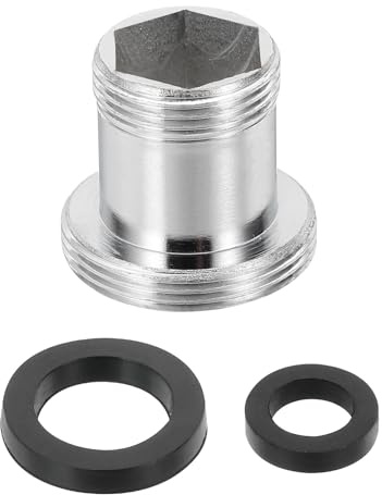 QUARKZMAN Adapter För Reglerventil, Mässingsventiladapter M16 Hane Till M22 Hane Med Tätning För Anslutning Av Köksspisfilter