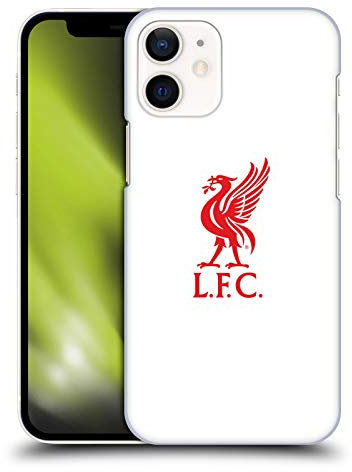 Head Case Designs Officially Licensed Liverpool Football Club Red Logo On White Liver Bird Hard Back Case Compatible With Apple iPhone 12 Mini