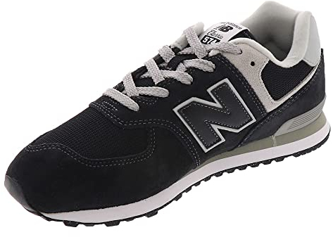 New Balance Jungen 574 Sneaker, Schwarz, 38 EU