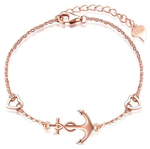 MicLee Bracciale da donna Moda Simbolo illimitato Combinazione di ancore Bracciale d'amore Bracciale in argento Sterling S925 Colori multipli