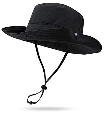 CLAPE Cappello Pescatore Uomo Impermeabile Estivo Cappello da Sole Tesa Larga Donna Cappello da Safari Anti UV Cappelli Trekking Traspirante