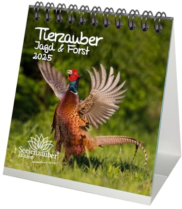 Tierzauber Jagd & Forst Kalender für 2025 Format 10cm x 10cm - Seelenzauber