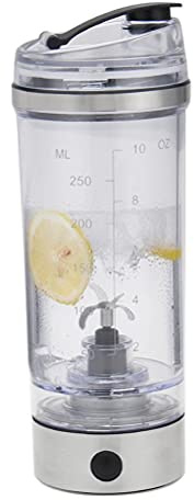 Topyond Electric Shaker Bottle, 250ml/10oz Protein Shaker Bottle, Powerful Mixer with Shake Blender, for Milkshakes and Protein Mixes, Blender Bottle for Fitness