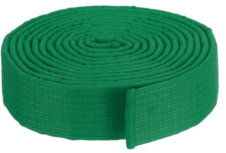 PATIKIL Taekwondo färgat rankningsbälte 4 cm x 11,8 m 3,6 m, kampsport judo karate bälte för tränarundervisning, grön