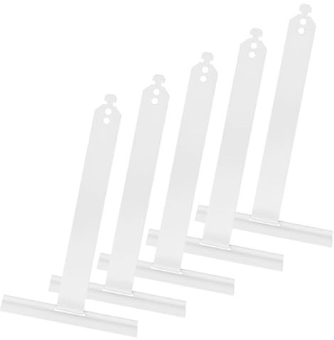 HENGBIRD 5 Pièces Attache Volet Roulant, Kit de Fixation pour Volets Roulants Electrique et Manuel, Accessoire Volet Roulant, Lame Volet Roulant PVC, Attache Tablier Volet Roulant 100 * 150mm