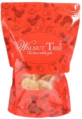 Walnut Tree Dried Pineapple Rings - 1KG - Naturally Sweet & Chewy Tropical Snack - Perfect for Baking - Cooking - and Healthy Snacking