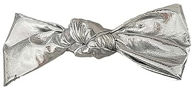 Chouchous à cheveux épais en cuir verni surdimensionné avec corde à cheveux pour femme