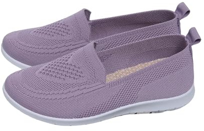 Nuoke Chaussures d'été Plates et antidérapantes en ajourée pour Femmes, Respirantes et Souples, Confortables décontractées Baskets Noires pour Femmes Enfiler