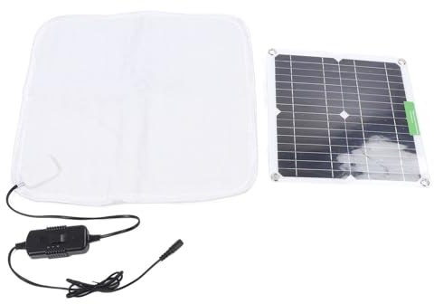 Cryfokt Manta de Calefacción de Panel Solar, Calefacción Rápida Incluso de 12 V 50W Panel Solar con Techo Calentado Suave para el Uso del Automóvil Al Aire Libre