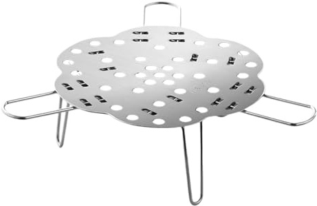 Vaporera para raviolis - Inserto de olla plegable de acero inoxidable con rejilla | Cesta de cocción al vapor de acero inoxidable para olla de verduras, arroz, pescado, cib