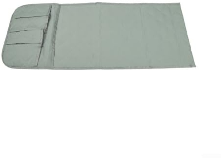 Organizador de reposabrazos de sofá con 5 bolsillos, antideslizante, para control remoto, libros, revistas, bolsa de almacenamiento de tela gris para sala de estar, dormitorio, silla, reposabrazos