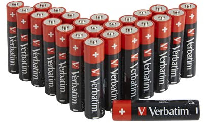VERBATIM Batterie alcaline AAA Premium I 1,5V I Pile ministilo AAA-LR03 I Mini stilo AAA I Pile per lettori MP3, fotocamera, telecomando, rasoio ecc. I Pile alcaline Premium I 20 pezzi