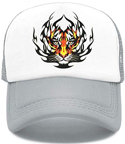 NIUASH Baseball Caps Tiger Trucker Cap Tiger Caps Männer Frauen Hip Hop Hut Baseball Cap Cool Summer Mesh Cap P326-B