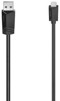 Hama Micro-USB-Kabel, USB 2.0, 480 Mbit/s, 0,75 m schwarz 0,75 m lang