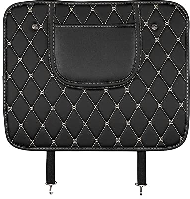 Auto Rücksitz Anti Kick Pad, Asudaro Autositz Rücksitz Schoner Wasserdicht Kickpad Kinderschutz Pad Kick Matten Autositzschutz Universal Auto Rücksitz Schutzpolster mit Tasche,Schwarz