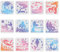 FINGERINSPIRE 12 Stück Meerjungfrau Schablonen Zeichnung Malerei Schablonen Sets 20x20cm Kunststoff Zeichnung Malerei Schablonen Skala Vorlage Sets für die Erstellung Scrapbooking