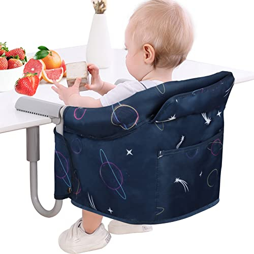 Teglu Trona Portatil Bebé Clip Asiento de Mesa para Bebé Portatil&Plegable Trona de Viaje Silla Bebé Comer Instalación Rápida,6-36meses,15kg-Verde