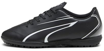 PUMA Herren Vitoria TT Soccer Shoe, Black White, 39 EU