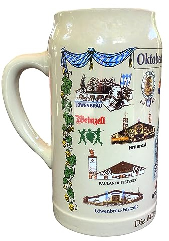 Steinfixx® - Boccale da collezione originale Oktoberfest 2002 Wiesn Wirtekrug in edizione limitata