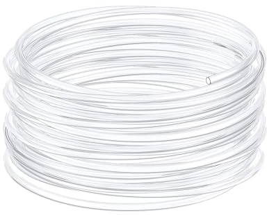 Pawfly Tuyau d'air pour aquarium - 25 m - Standard - 4-6 mm - Tuyau d'air pour pompe à air - Flexible - En PVC pur - Résistant aux plis - Pour aquarium, jardin, terrarium, étang