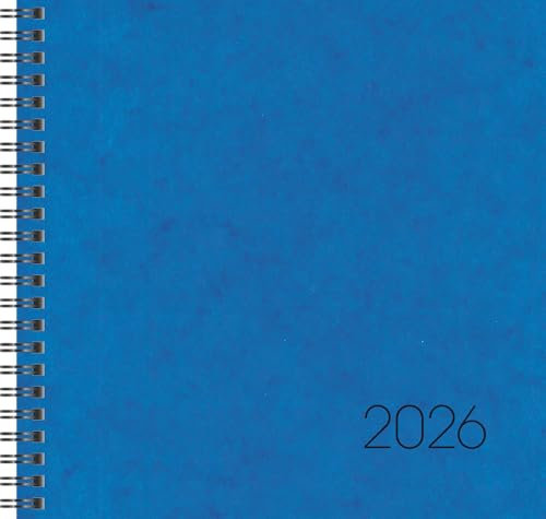 BRUNNEN Buchkalender Mod. 766 '26 | 210×205 mm, Karton, blau