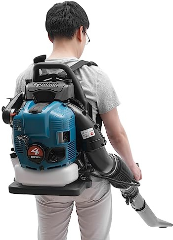 MEHOOSPVN Soffiatore a benzina a 4 tempi, 75,6 CC, con motore da giardino, senza piedi, per foglie, per raffreddare ad aria, 2600 W, 7000 giri/min
