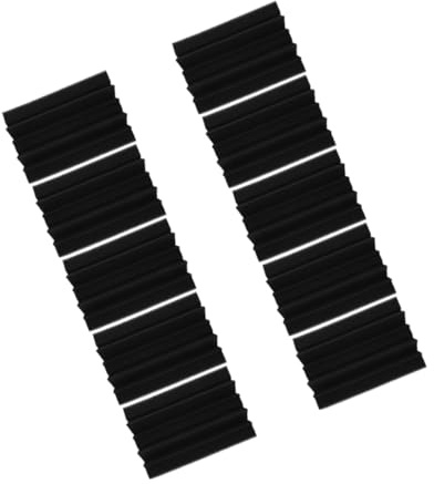ABOOFAN 10 piezas Paneles Absorbentes de Sonido de Baja Frecuencia Material Insonorizante Ignífugo para Paredes Acústica para Estudio Sala de Música y Grabación Negro