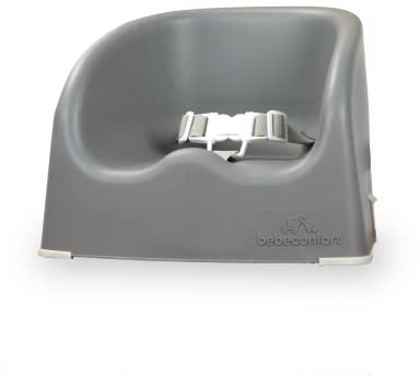 Bebeconfort Essential Booster Silla elevadora para niños, Asiento elevador portátil de mesa, Silla de comer, trona portátil para bebés de 6 meses a 15 kg, Warm Grey