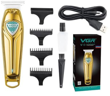 Trade Shop - Tagliacapelli Professionale Tagliabarba Uomo Trimmer A Batteria Cordless V-911