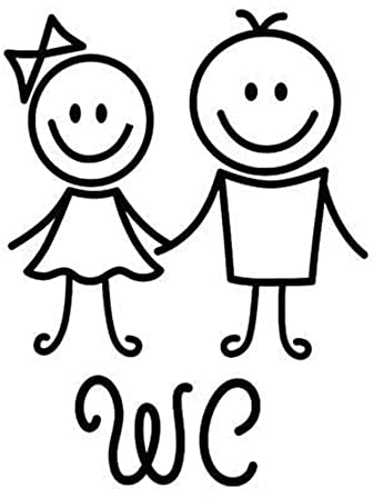 Peakpet Türaufkleber WC Aufkleber selbstklebend Klo Wandaufkleber Toiletten Badezimmer Wandtattoo abnehmbar Wandsticker Wandbilder 17x13cm