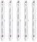 SCNNC Halogen Leuchtmittel 230V R7S 118MM 300W Dimmbar, 4500LM Warmweiß 2700K Halogenlampen J118 R7S Linear Flutlicht für Deckenleuchten, Arbeitslampen, Sicherheitslampen, 5 Stück
