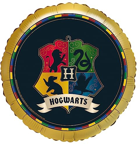 Amscan 4581575 - Globo de helio estándar de las casas de Harry Potter, 45 cm, Hogwarts, cumpleaños, fiesta temática