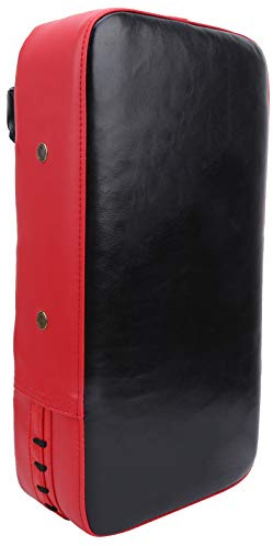 Boxing Pad, Thai Kick Boxing Pad Training Fighting Foot Target Pad Tear‑Resistant for Kick Boxing Martial Arts (Black and Red)